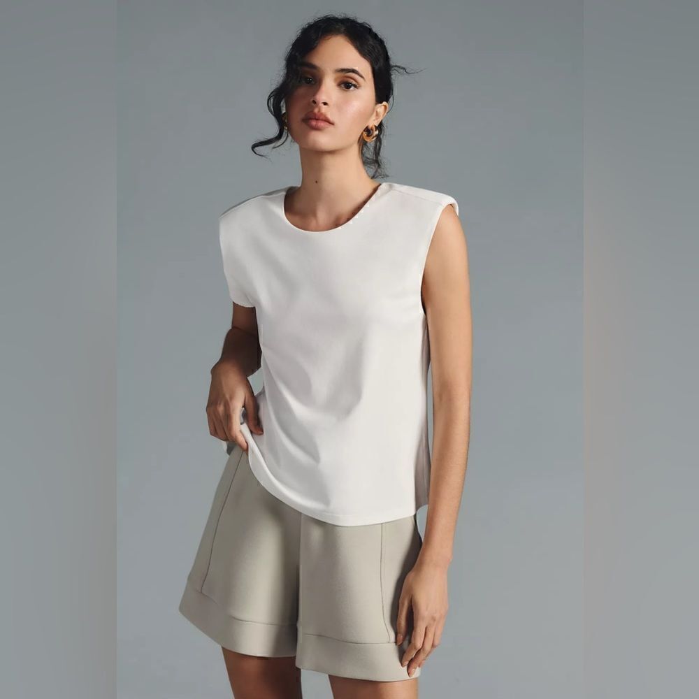 Anthropologie Structured Sleeveless Top Size Medium